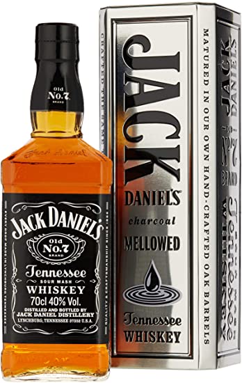 JACK DANIELS W/HISPANIC CTN/2 GLS  750    D